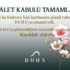 duha vekalet kabulü tamamlandı